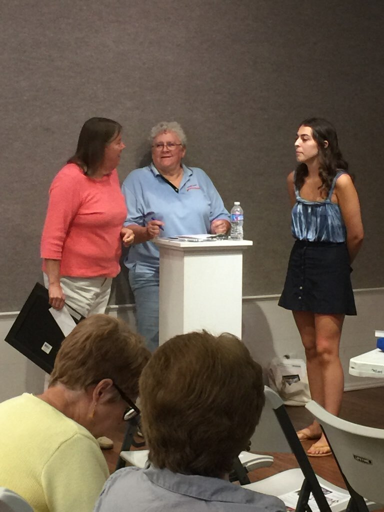 Diane Jeffires (L), Kathy Lang and Sydney Green